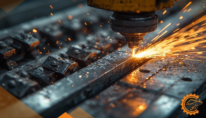 برش لیزر با نیتروژن و نمایش لبه‌های براق و تمیز بدون اکسید